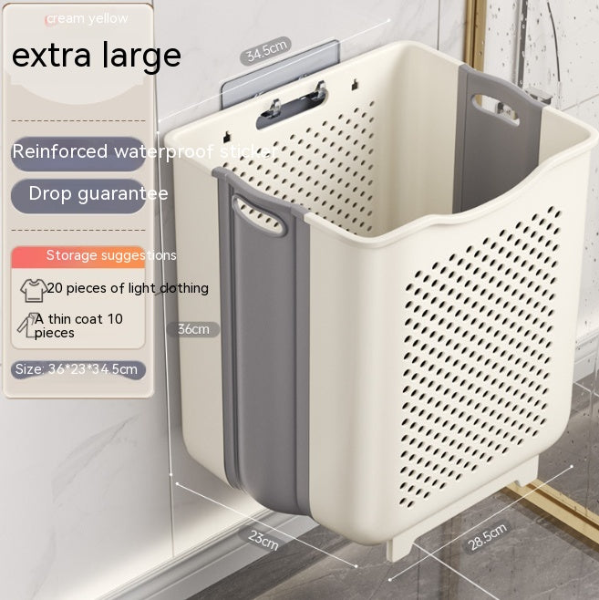 Wall-mounted Foldable Storage Basket