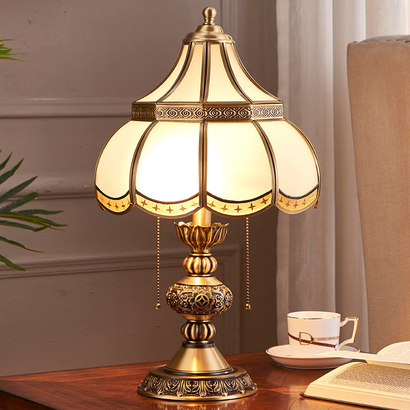Vintage Brass Luxury Bedroom Bedside Lamp For Home Use
