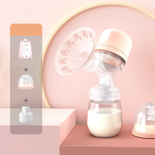 Automatic mute electric breast pump