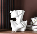 Modern Nordic Style Creative Portrait Vase Human Head Flower Vases Decorative Ornaments Resin Home Flowers Art Decor