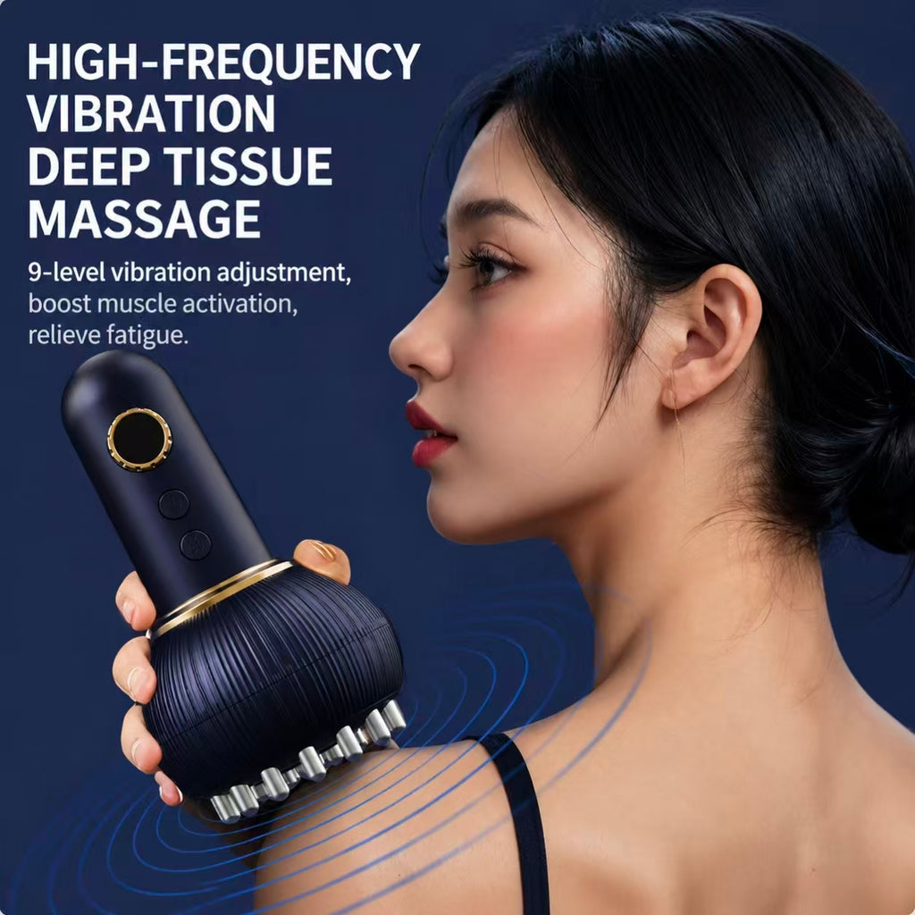 Electric Meridian Scraping Brush, Full Body Massager For Shoulder Neck Back Abdomen, Slimming & Cupping Therapy