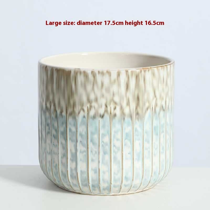 Phalaenopsis Ceramic Flower Pot Nordic Home Indoor Light Luxury