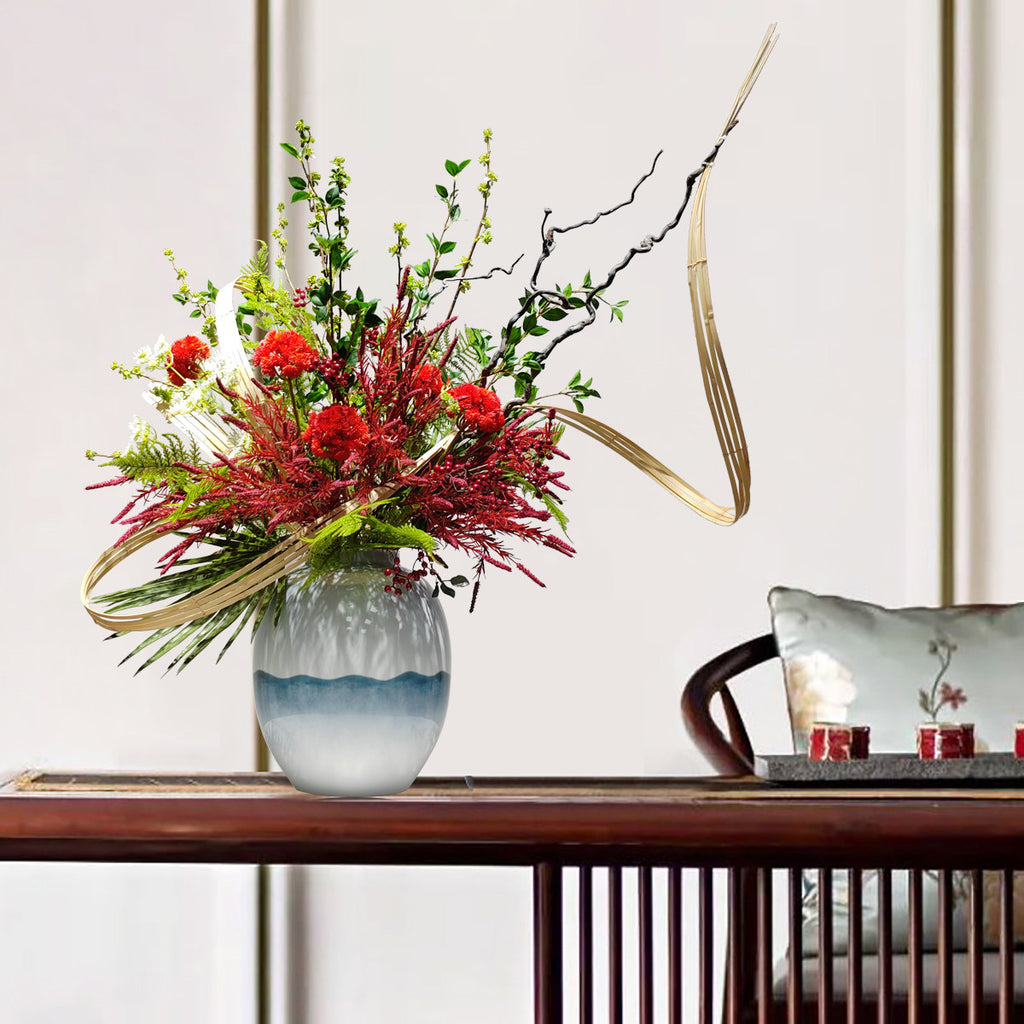 Chinese-style Artificial Flowers For Elegant Light-luxury Home Decor