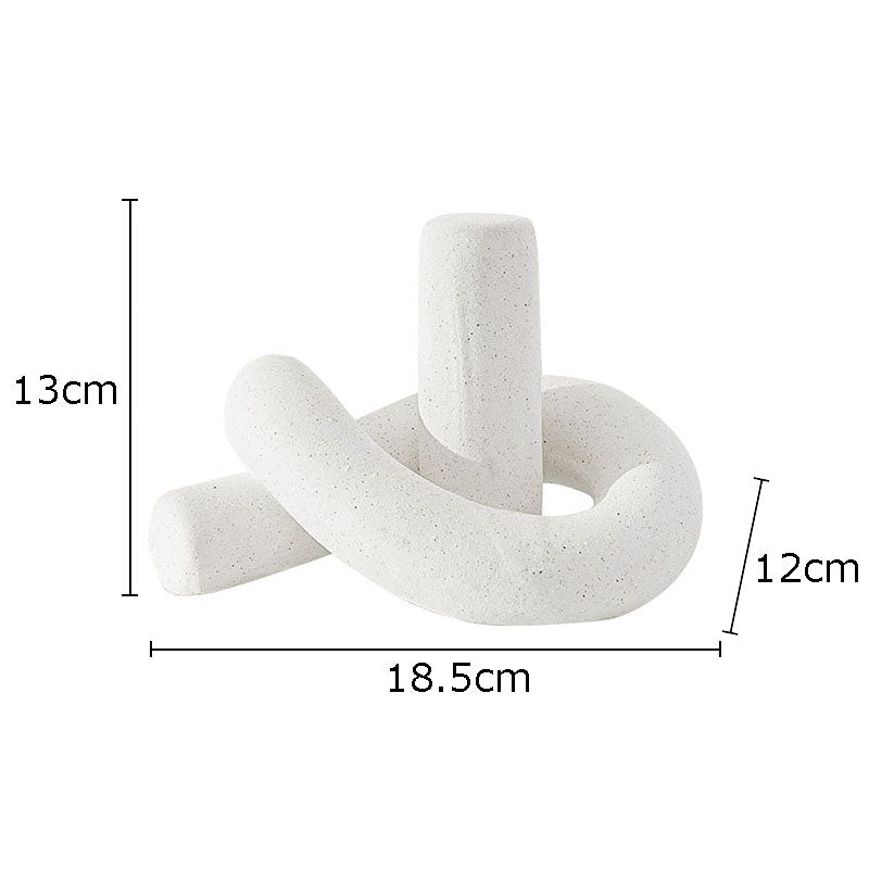 Creative Twisted Tree Knot Ceramic Trinket