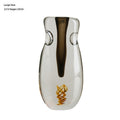 Small Mouth Glass Vase Living Room Flower Vessel Light Luxury Crystal Home Soft Decoration