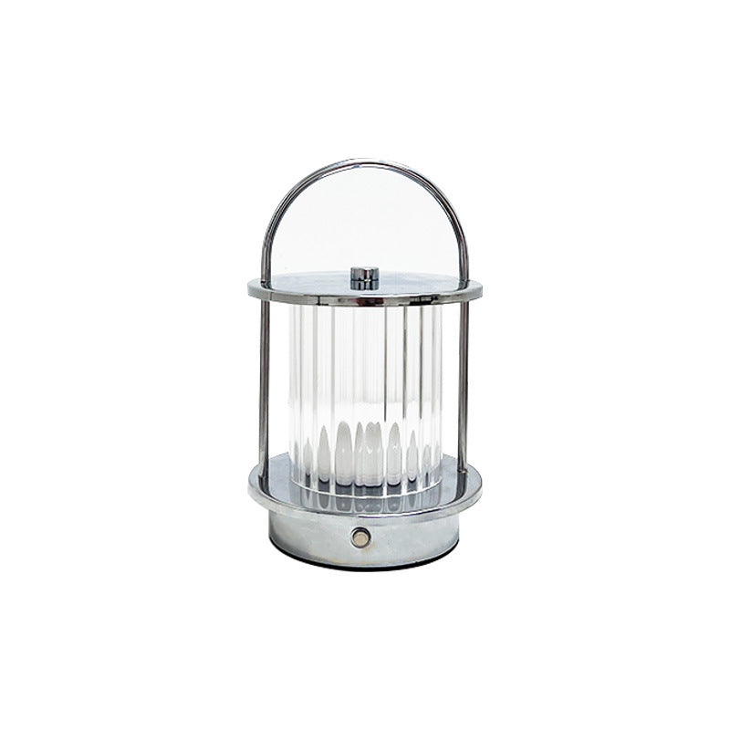 Warm-Light Camping Lamp Creative Electroplated Rechargeable Desk Lamp