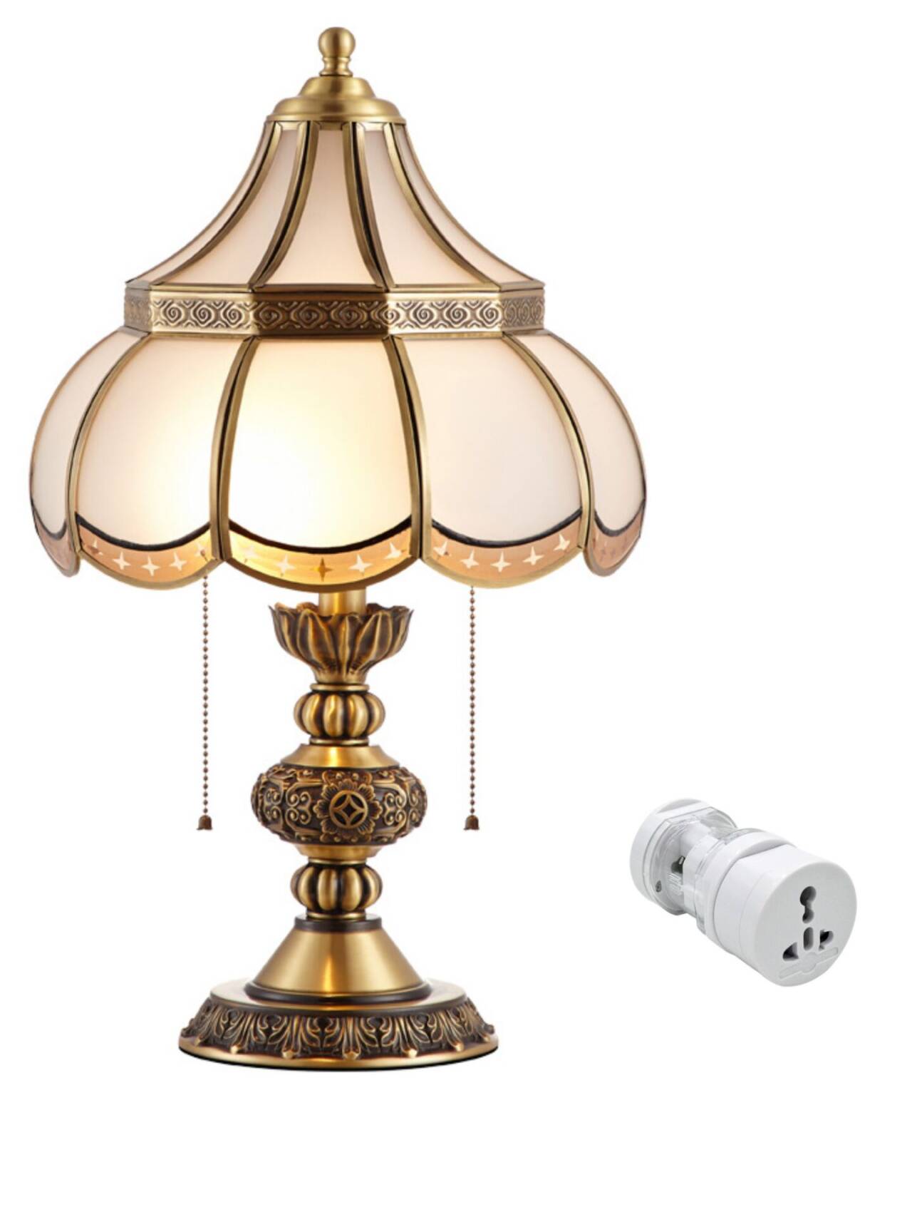 Vintage Brass Luxury Bedroom Bedside Lamp For Home Use