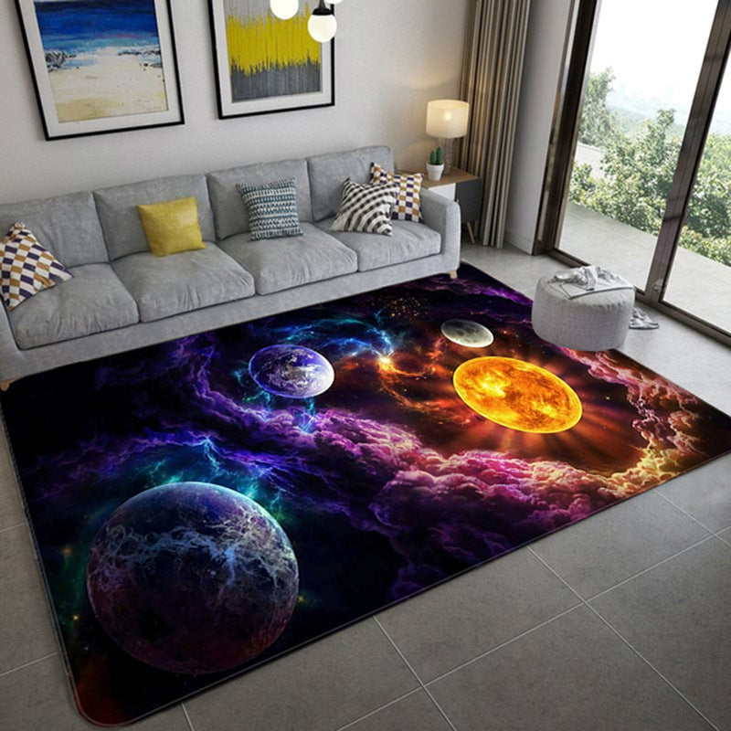 Crystal Fleece Home Living Room Decor Coffee Table Carpet