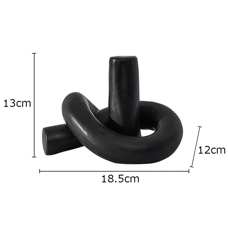Creative Twisted Tree Knot Ceramic Trinket