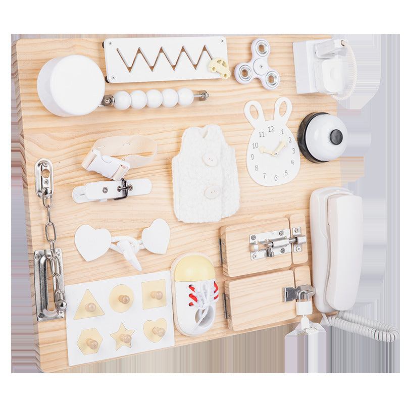 Montessori Early Childhood Educational Busy Board Multifunctional Toys