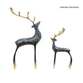 Light-Luxury Modern Decor Lacquered Copper Deer Ornament