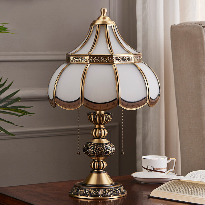 Vintage Brass Luxury Bedroom Bedside Lamp For Home Use