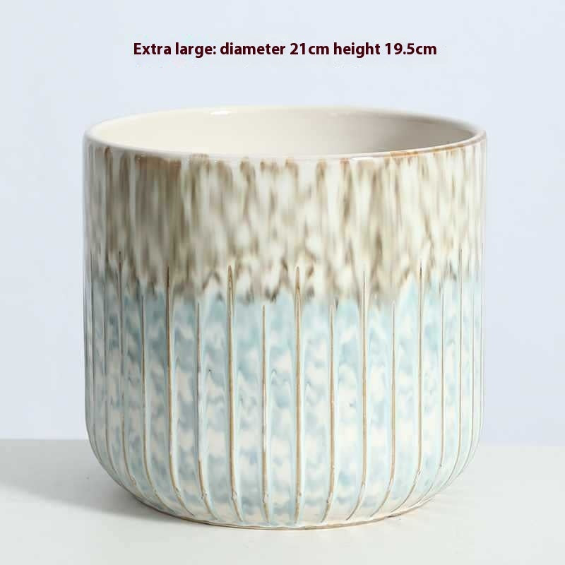 Phalaenopsis Ceramic Flower Pot Nordic Home Indoor Light Luxury