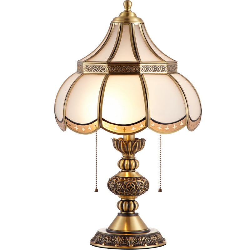 Vintage Brass Luxury Bedroom Bedside Lamp For Home Use
