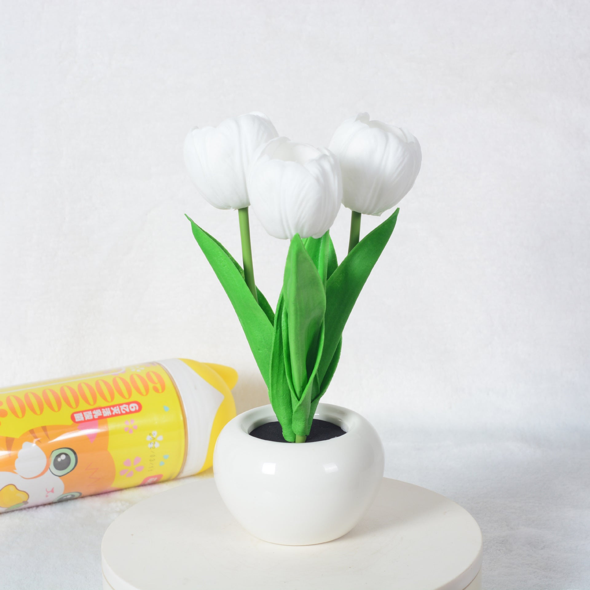 Peony LED Artificial Flower Pot Home Decor Table Lamp