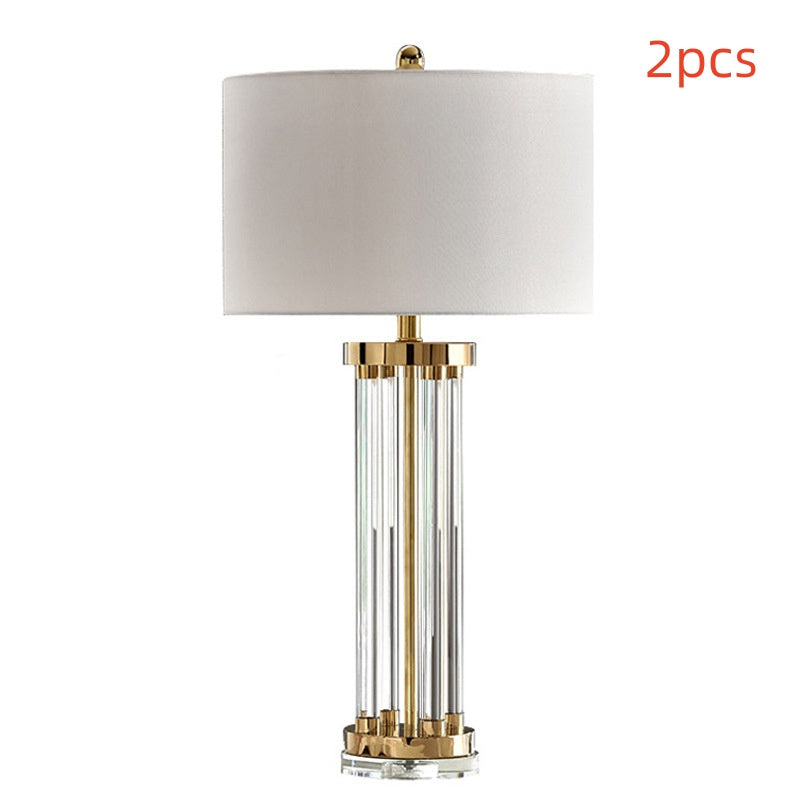 Postmodern Luxury Crystal Column Study Living Room