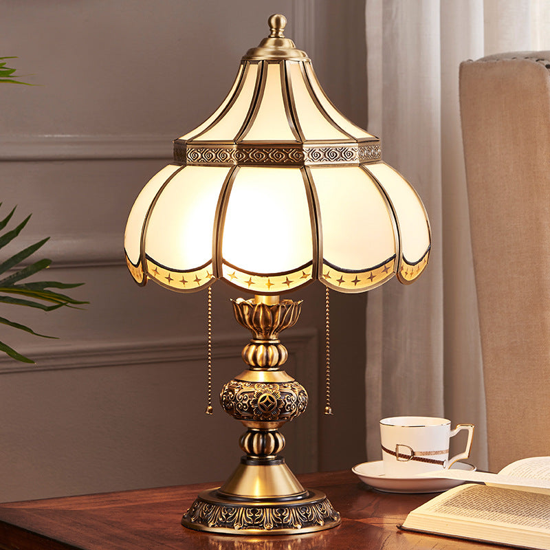 Vintage Brass Luxury Bedroom Bedside Lamp For Home Use