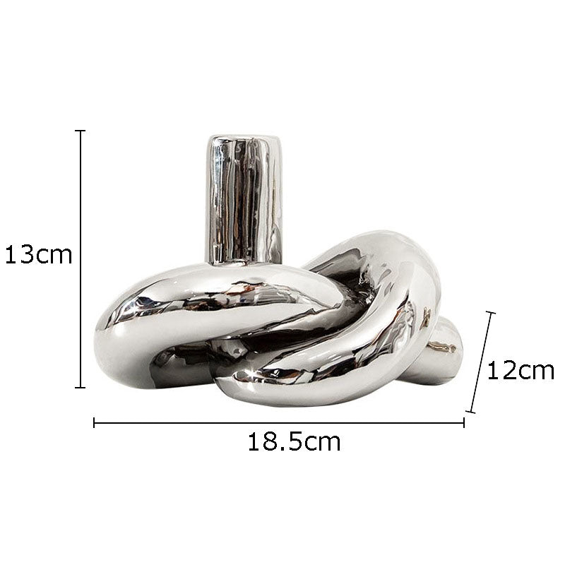 Creative Twisted Tree Knot Ceramic Trinket
