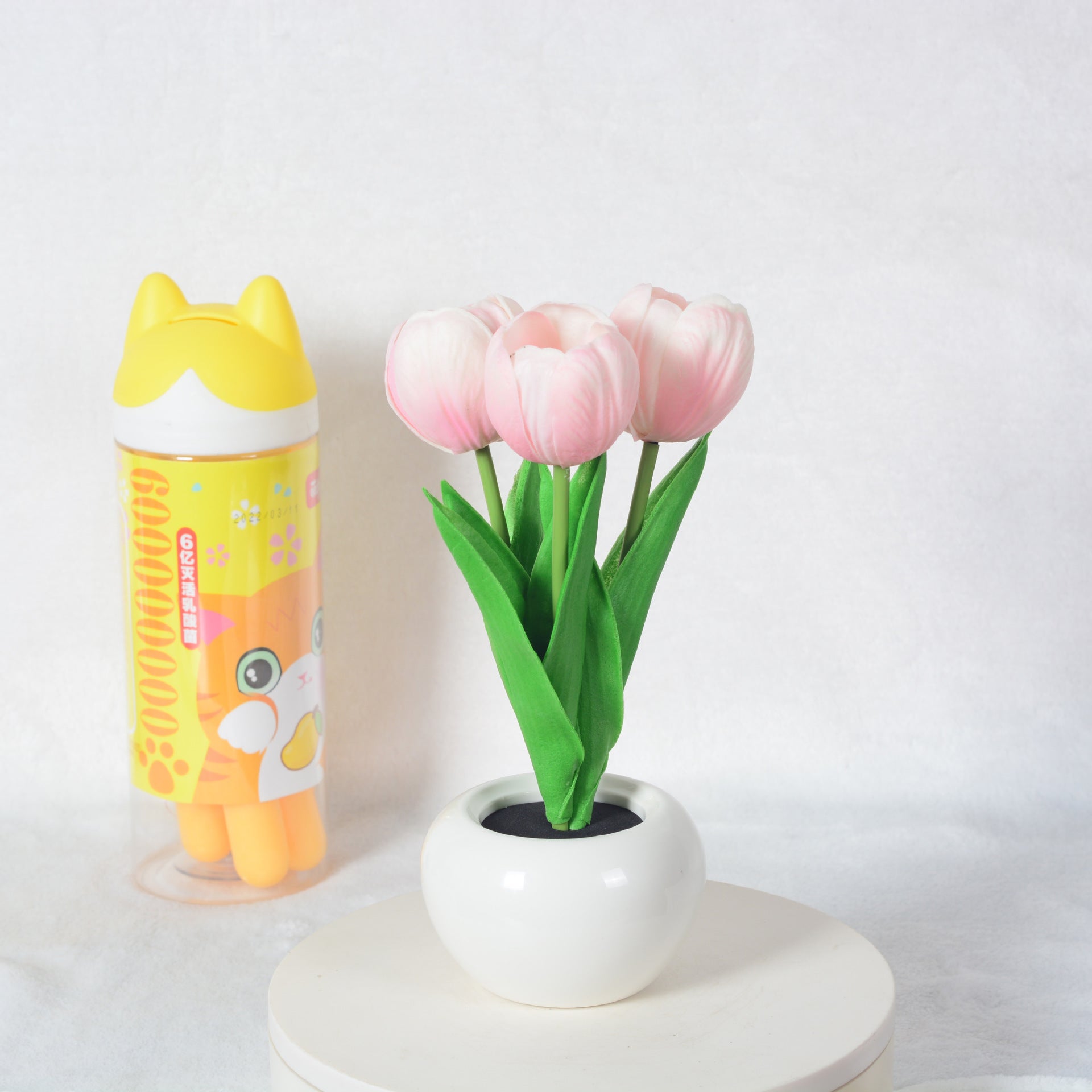 Peony LED Artificial Flower Pot Home Decor Table Lamp