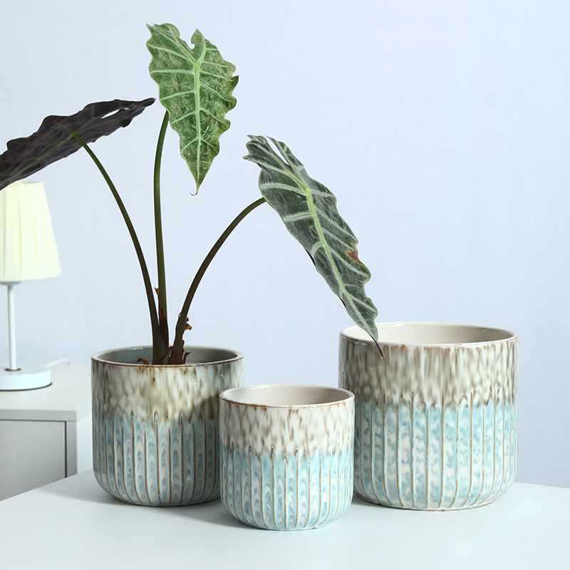 Phalaenopsis Ceramic Flower Pot Nordic Home Indoor Light Luxury